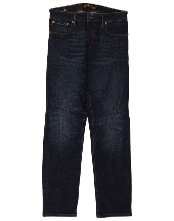 Superdry Mens Slim Jeans W30 L32 Blue Cotton