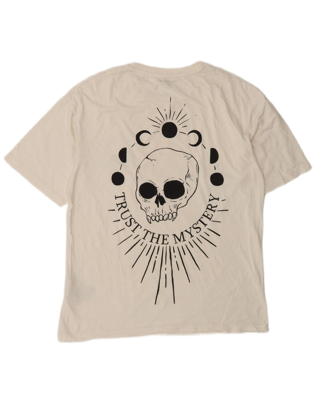 Jack & Jones Mens Graphic T-Shirt Top Small White Cotton
