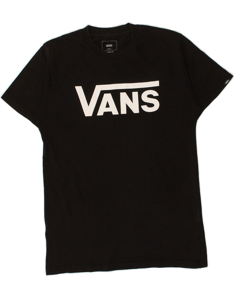 VANS Womens Graphic T-Shirt Top UK 8 Small Black | Vintage Vans | Thrift | Second-Hand Vans | Used Clothing | Messina Hembry 