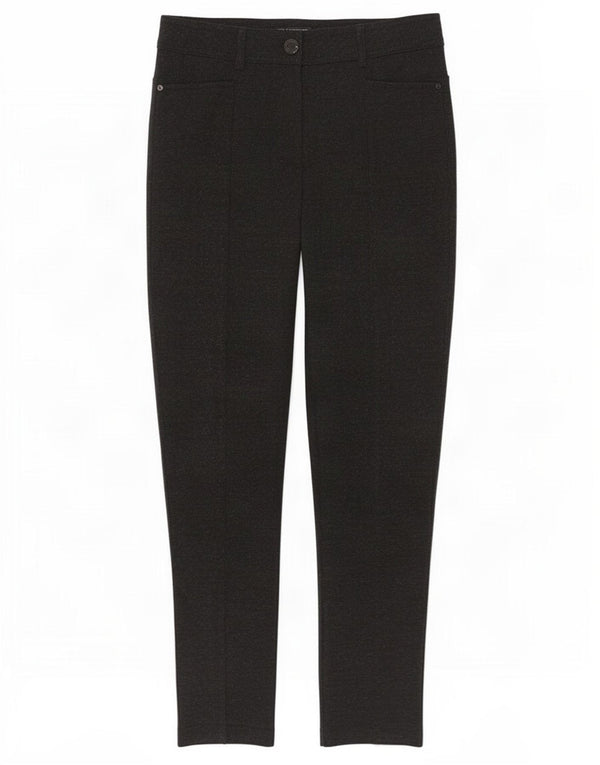 Marks & Spencer Womens Slim Casual Trousers UK 12 Medium W30 L28 Grey