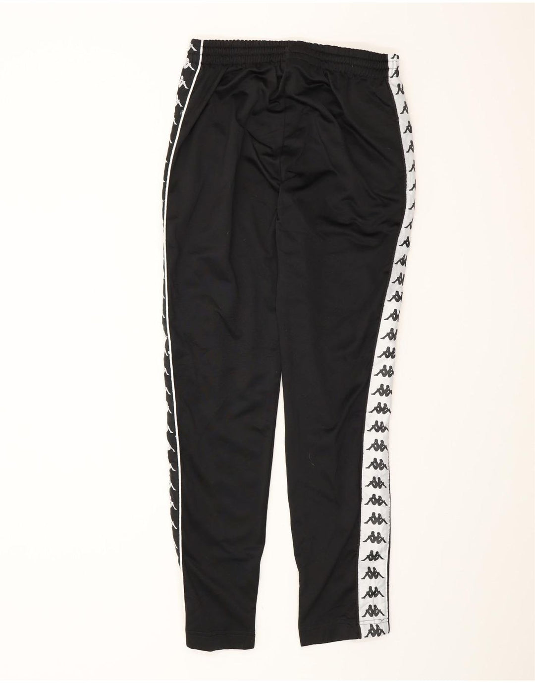 Kappa Mens Graphic Tracksuit Trousers Small  Black Polyester