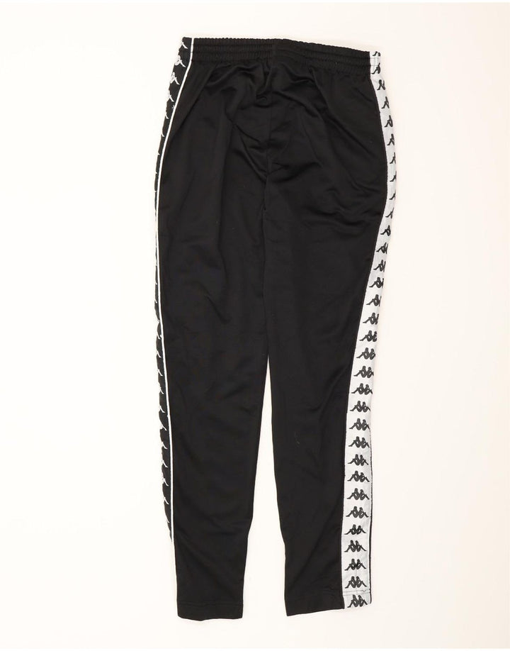 Kappa Mens Graphic Tracksuit Trousers Small  Black Polyester