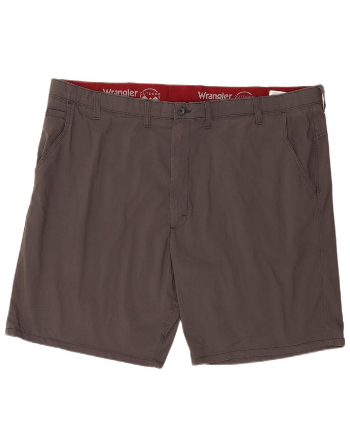 Wrangler Mens Chino Shorts W48 4XL Grey Cotton