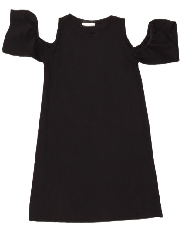 ZARA Womens Trafaluc Off Shoulder Dress UK 8 Small Black
