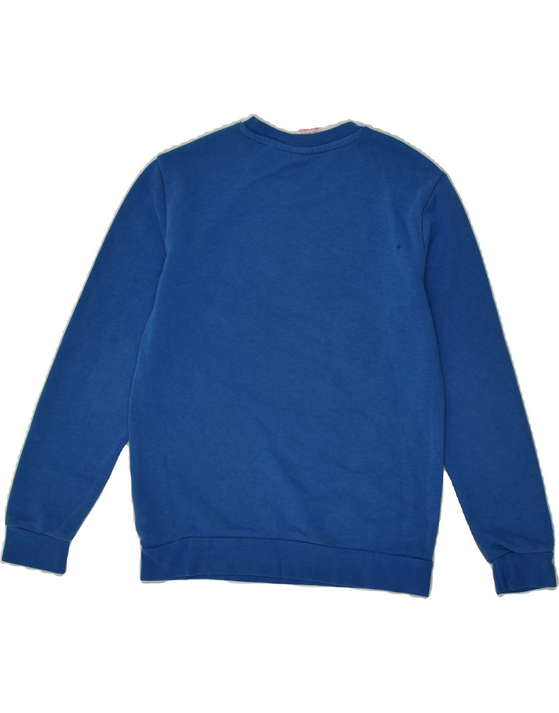 ADIDAS Boys Graphic Sweatshirt Jumper 8-9 Years Blue Cotton | Vintage Adidas | Thrift | Second-Hand Adidas | Used Clothing | Messina Hembry 