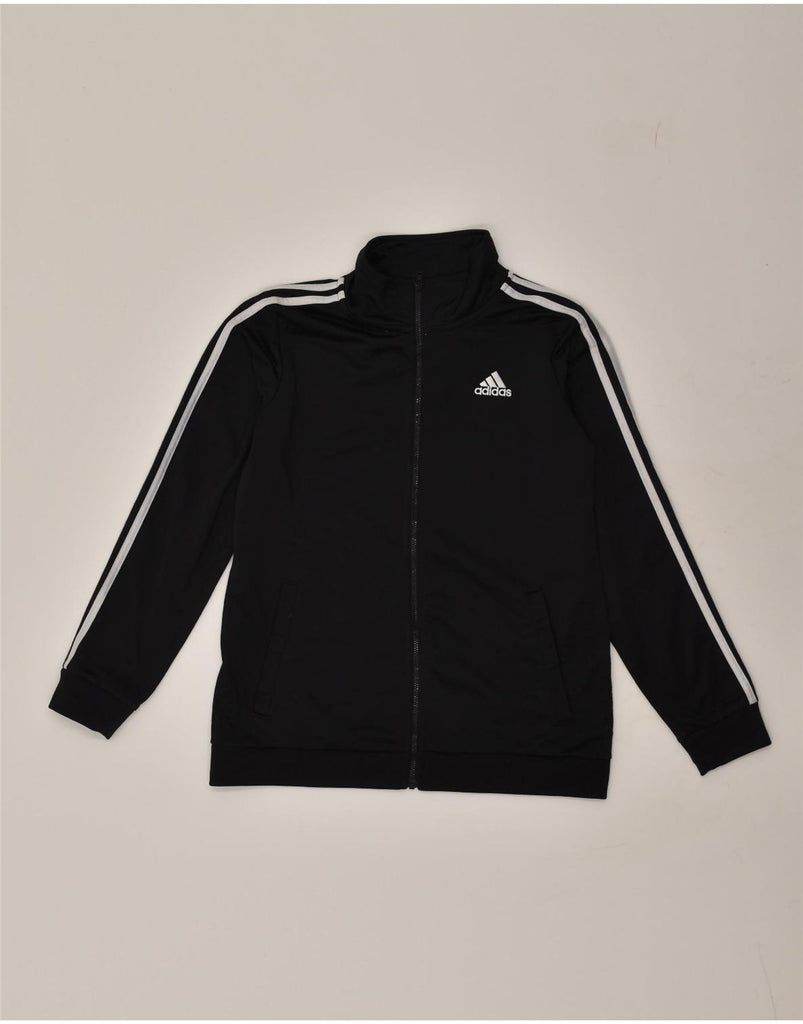 ADIDAS Boys Tracksuit Top Jacket 14-15 Years Large  Black Polyester | Vintage Adidas | Thrift | Second-Hand Adidas | Used Clothing | Messina Hembry 