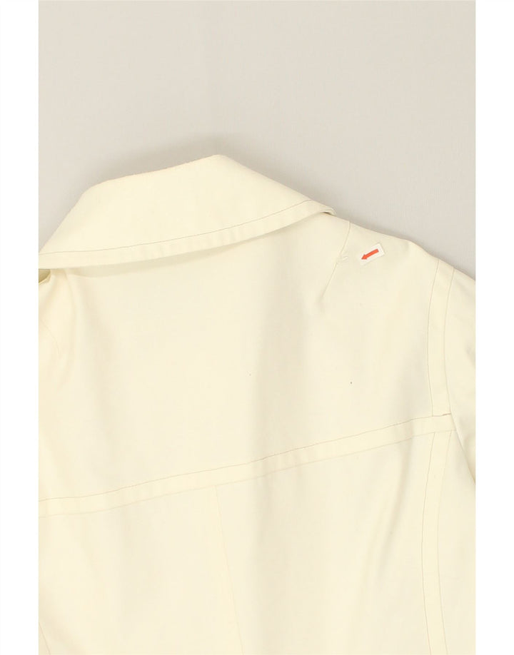 LONDON FOG Womens Double Breasted Coat UK 12 Medium Beige Polyester | Vintage London Fog | Thrift | Second-Hand London Fog | Used Clothing | Messina Hembry 