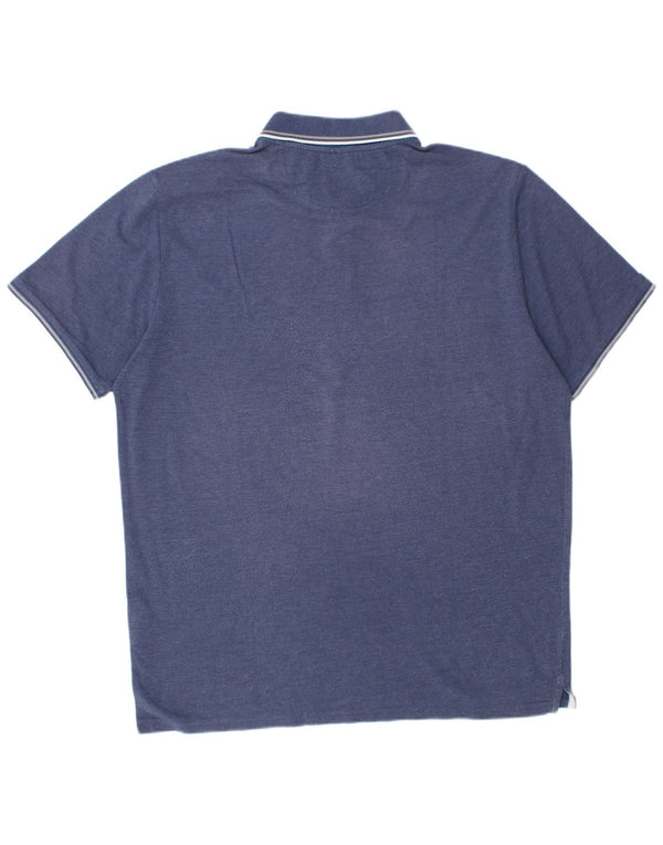 Champion Mens Polo Shirt 2XL Navy Blue Cotton