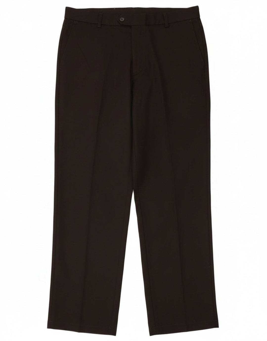 Izod Mens Golf Classic Fit Straight Suit Trousers W38 L32 Black Polyester