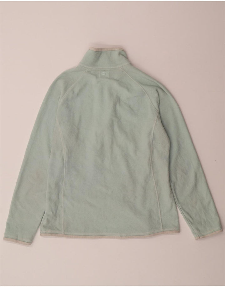 MOUNTAIN WAREHOUSE Womens Zip Neck Fleece Jumper UK 12 Medium Green