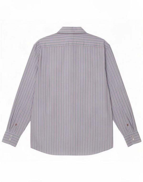Tommy Hilfiger Mens Shirt XL Blue Striped Cotton