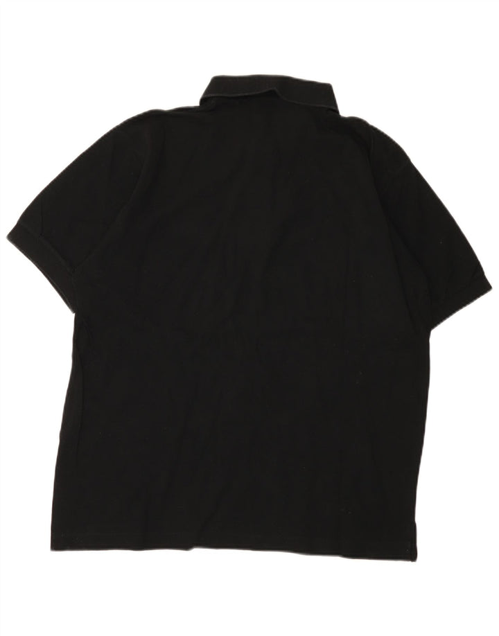 Sergio Tacchini Mens Polo Shirt IT 48 Medium Black Cotton