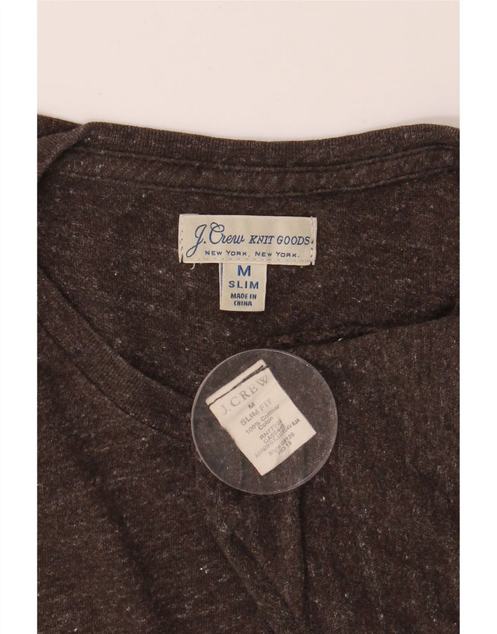 J. CREW Womens Slim Fit Top Long Sleeve UK 14 Medium Brown Cotton Vintage J. Crew and Second-Hand J. Crew from Messina Hembry 