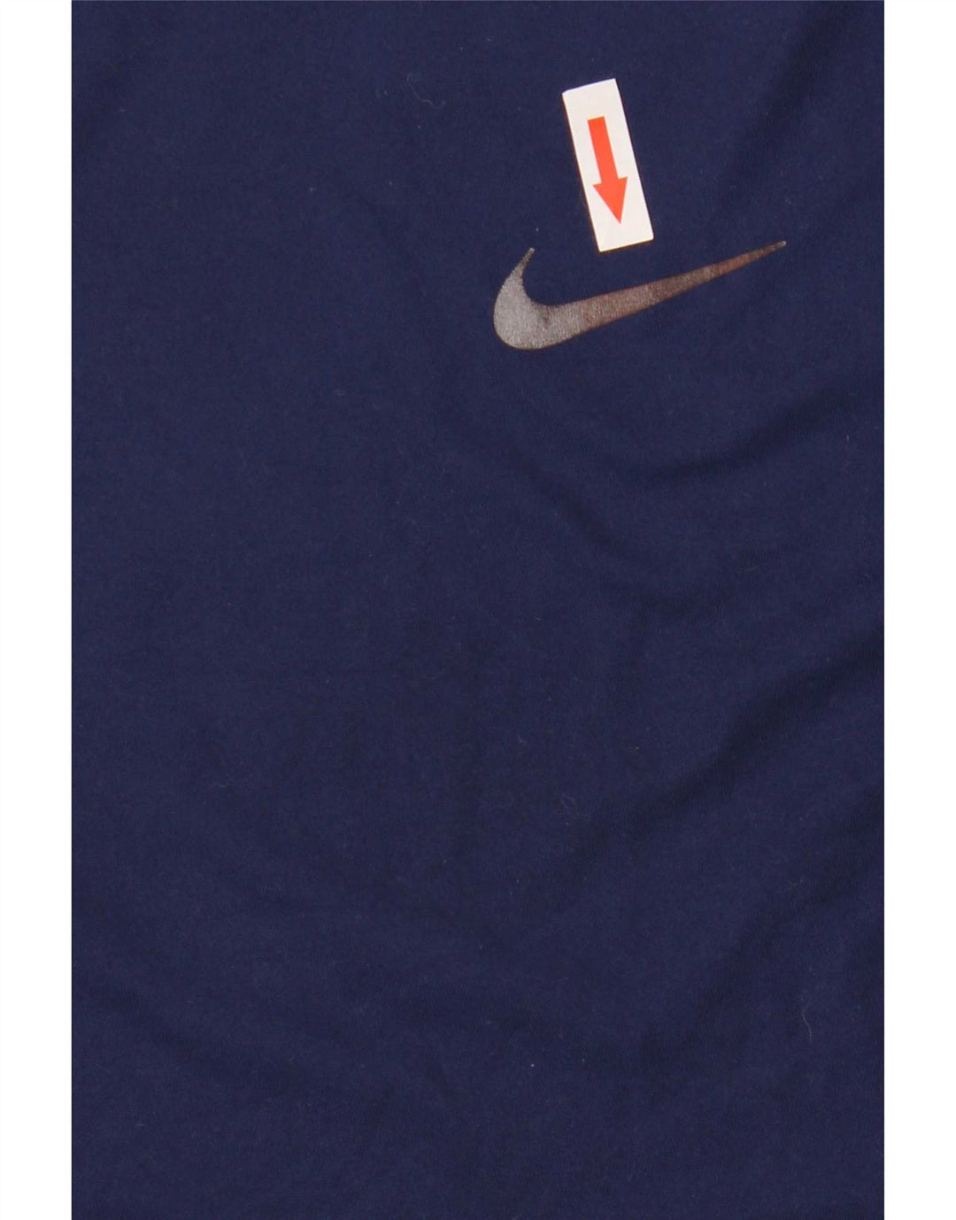 Nike Mens Dri Fit Top Long Sleeve Medium Navy Blue Polyester