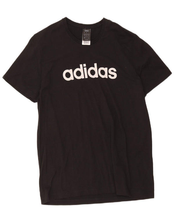 Adidas Mens Tall Graphic T-Shirt Top XL Black Cotton