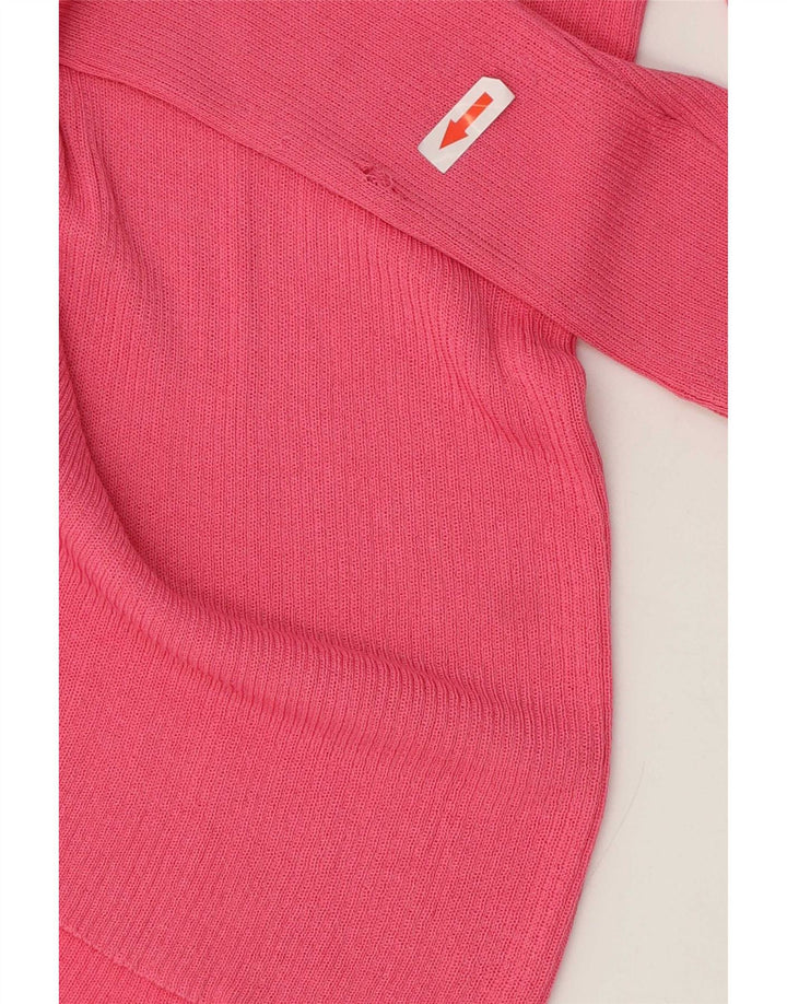 Zara Womens Cardigan Sweater UK 14 Medium Pink Viscose