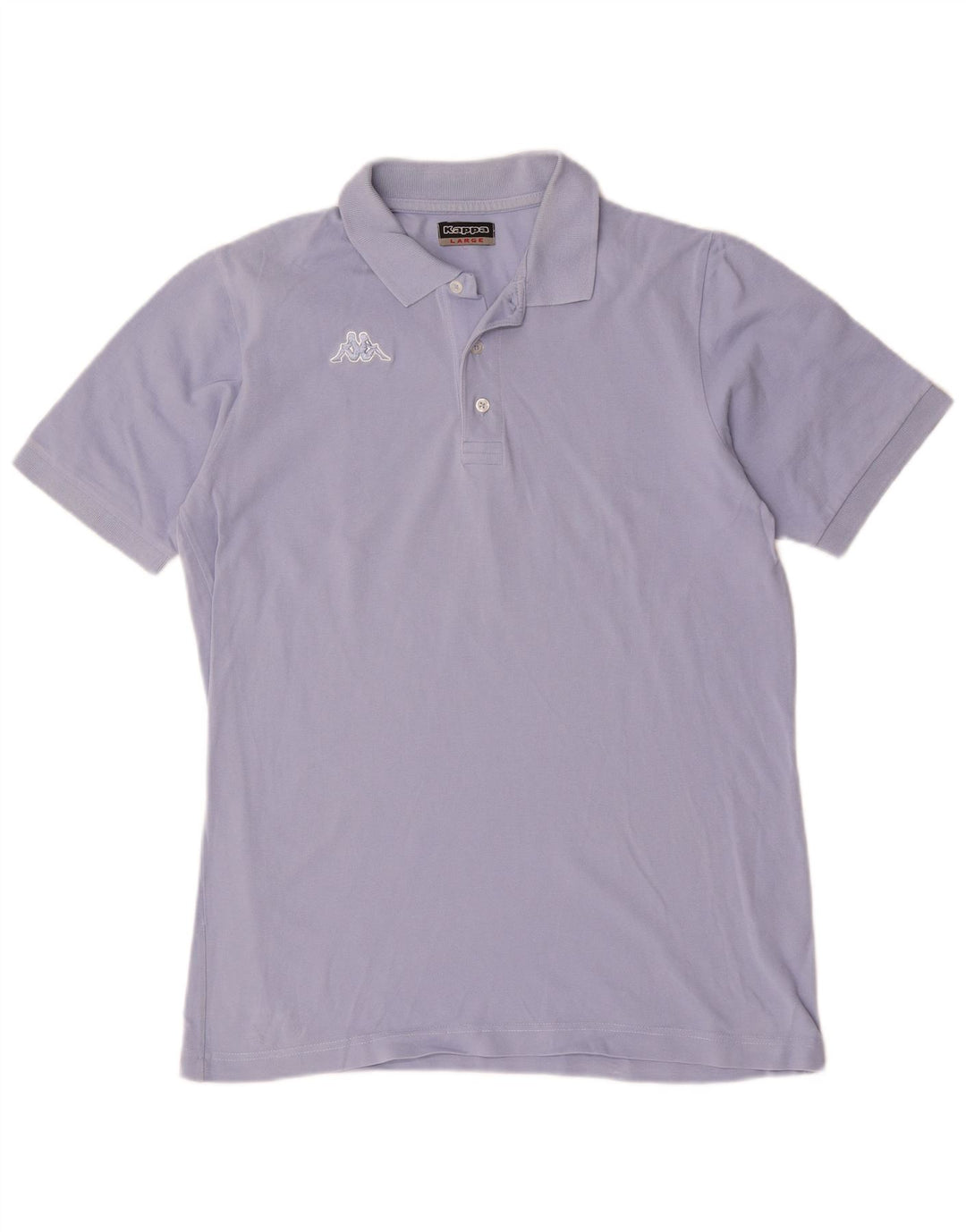 KAPPA Mens Polo Shirt Large Purple Cotton