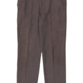 Marks & Spencer Mens Straight Chino Trousers W38 L33 Grey Polyester