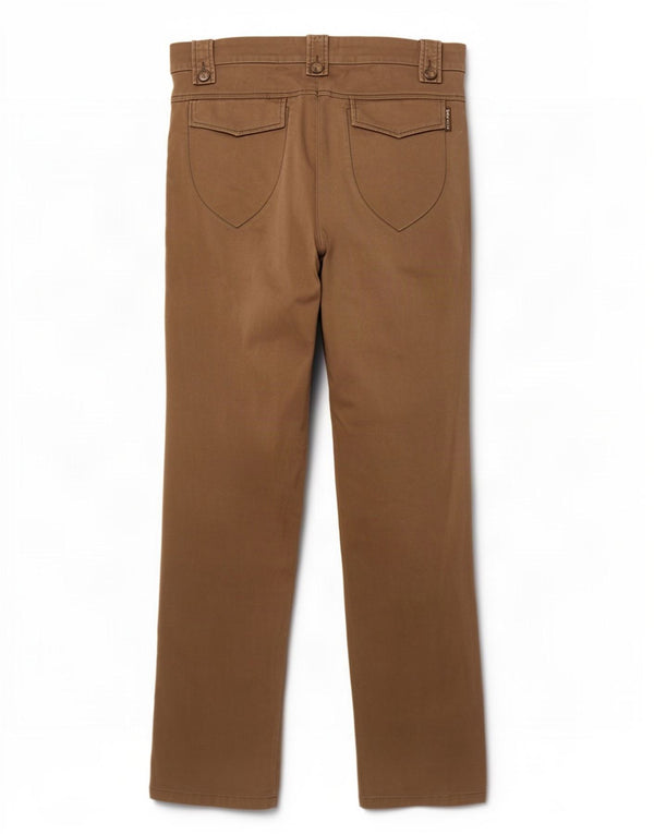 Max & Co. Womens Straight Chino Trousers UK 14 Large W32 L29 Beige Cotton