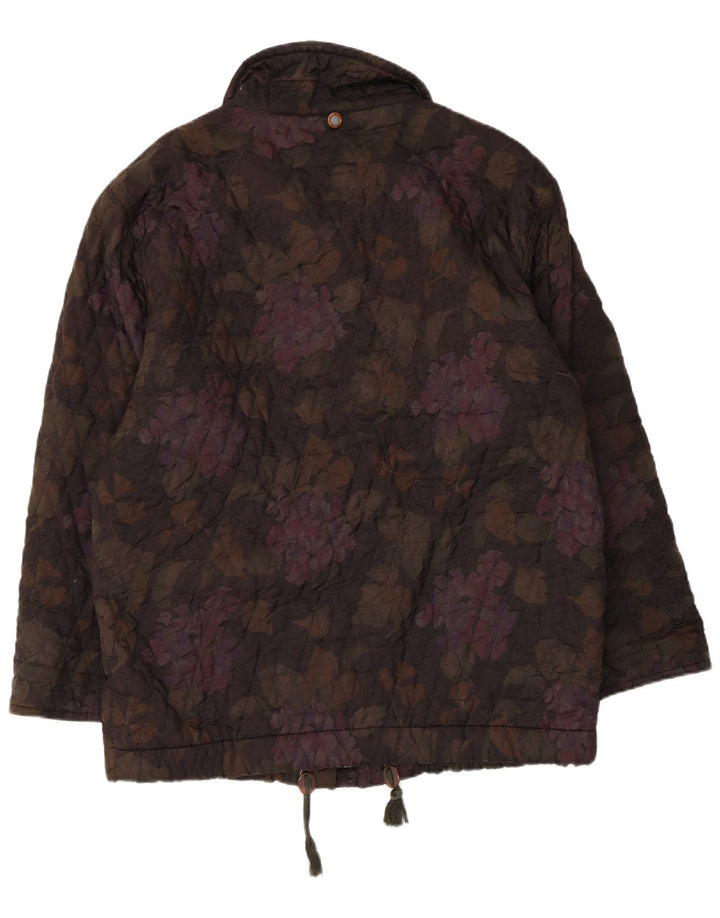 Colmar Womens Quilted Jacket IT 46 Large Multicoloured Floral