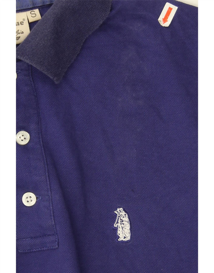 Refrigue Mens Polo Shirt Small Blue Cotton
