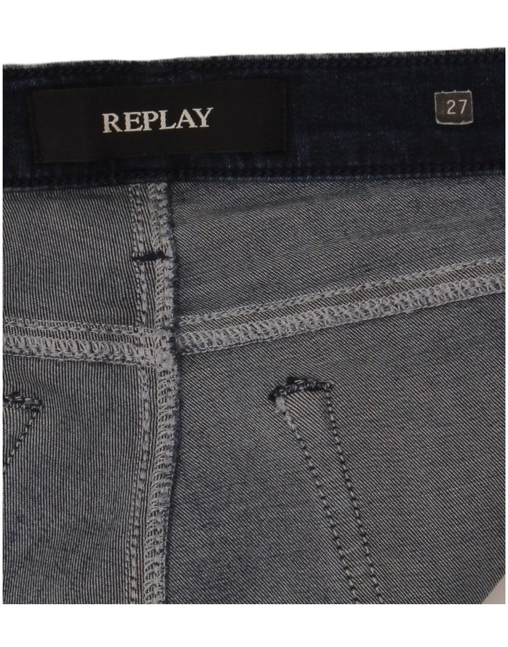 Replay Womens Slim Jeans W27 L28  Navy Blue