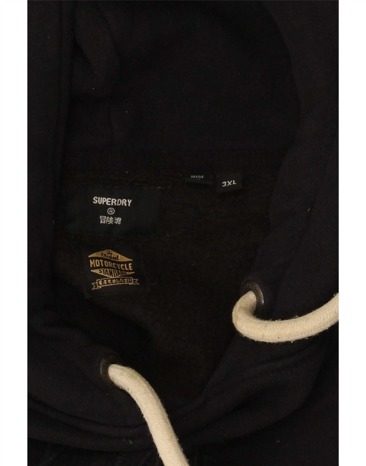 Superdry Mens Graphic Hoodie Jumper 3XL Black