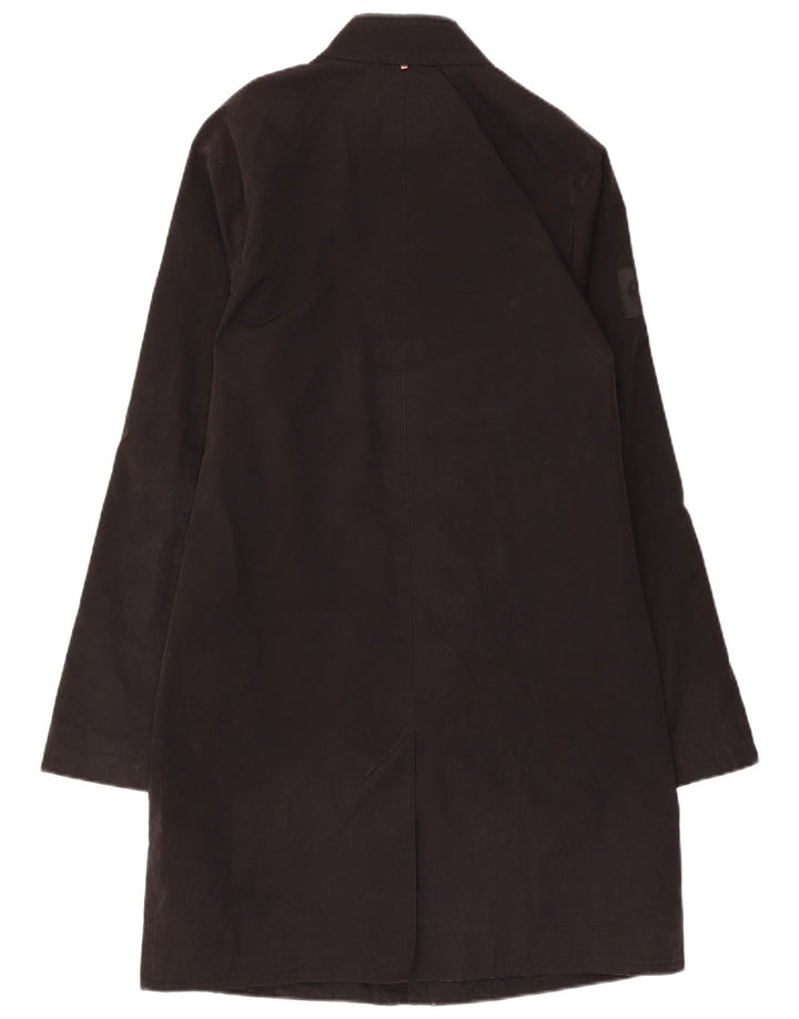 Pretty Green Mens Overcoat UK 36 Small Black Polyester