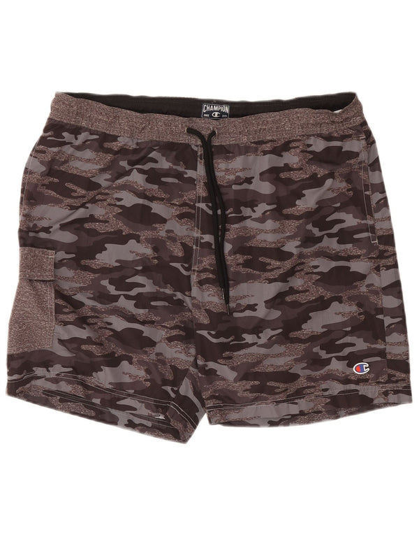 Champion Mens Swimming Shorts 2XL  Grey Camouflage