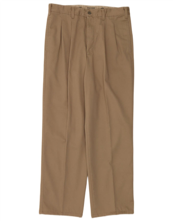 Dockers Mens Pegged Chino Trousers W33 L32 Beige
