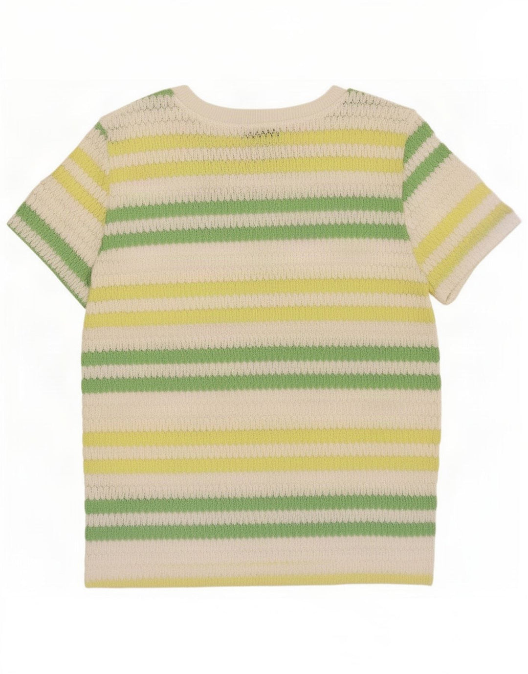 Zara Womens Knit Blouse Top UK 10 Small Multicoloured Striped Polyester