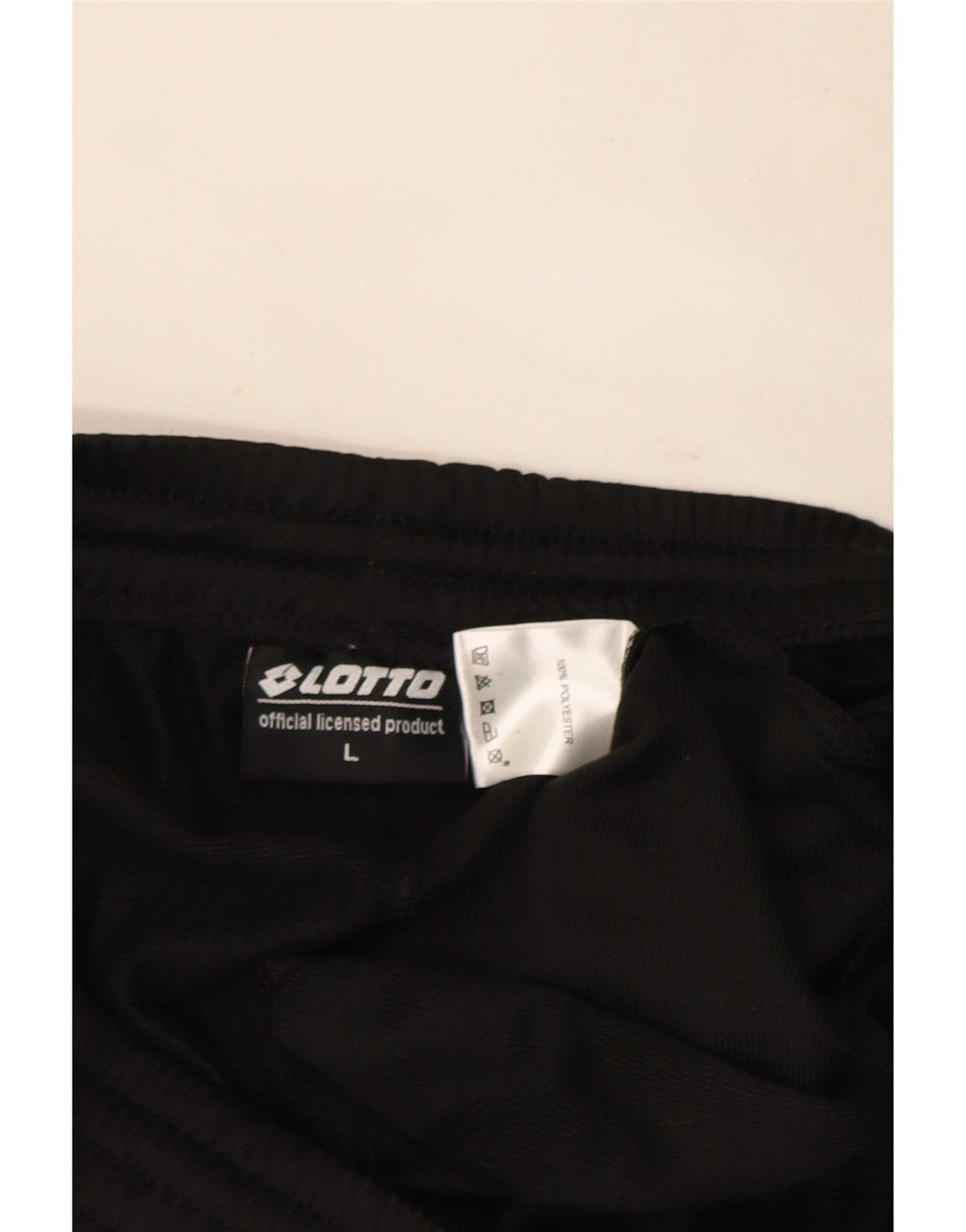 Lotto Mens Tracksuit Trousers Joggers Large Black Polyester