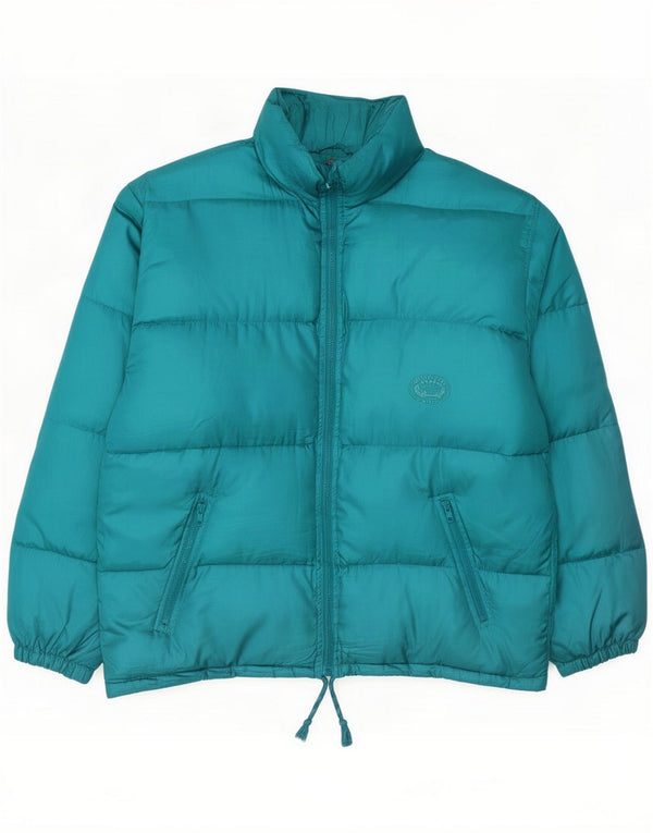 Vintage Mens Padded Jacket UK 42 XL Blue