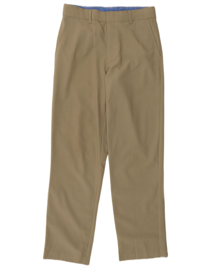 Izod Boys Regular Fit Chino Trousers 13-14 Years W26 L28 Beige Polyester