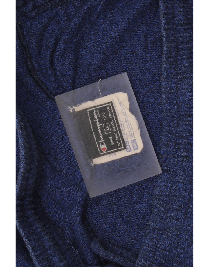 Champion Mens Sport Shorts XL Navy Blue Flecked Cotton