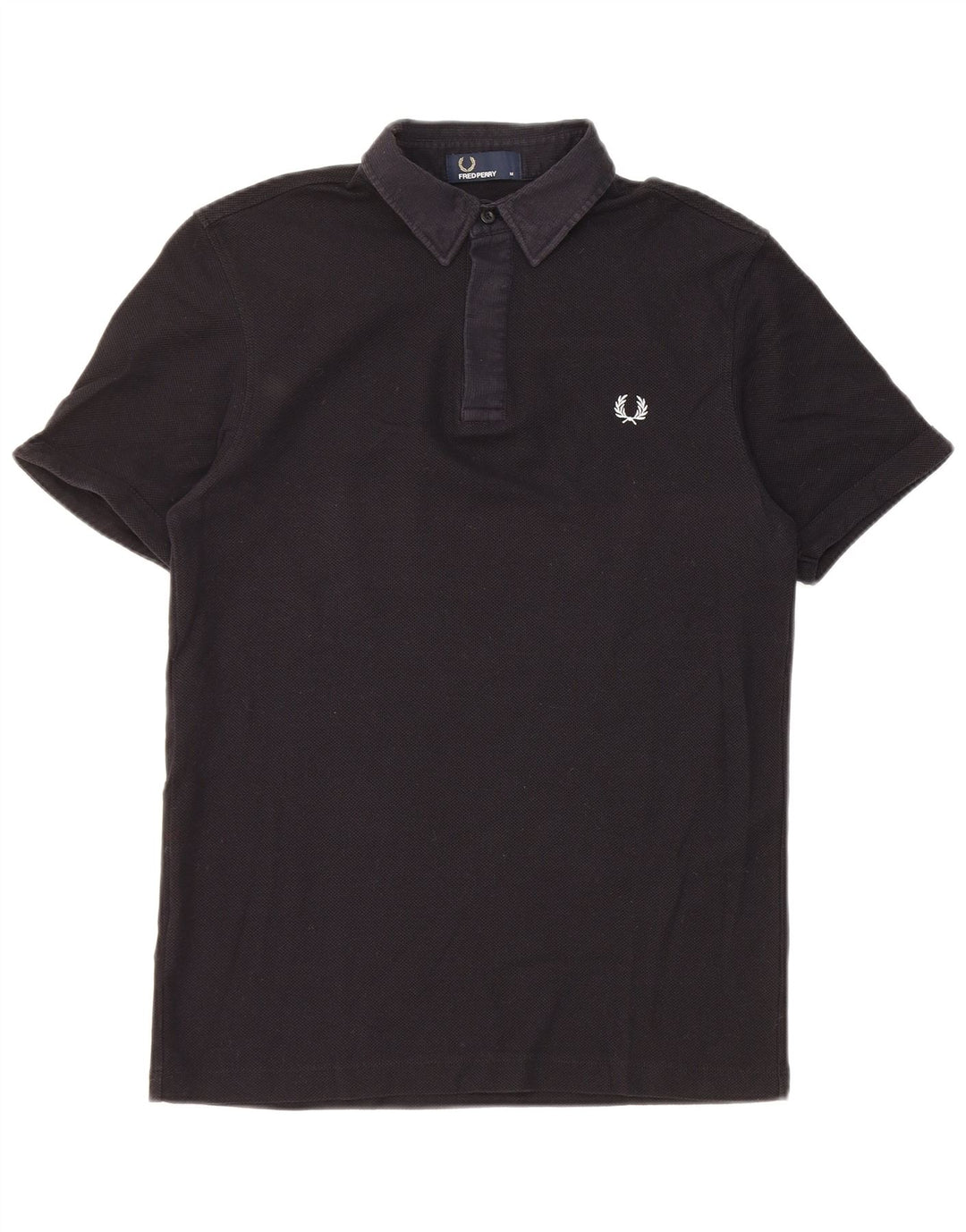 Fred Perry Mens Polo Shirt Medium Navy Blue Cotton