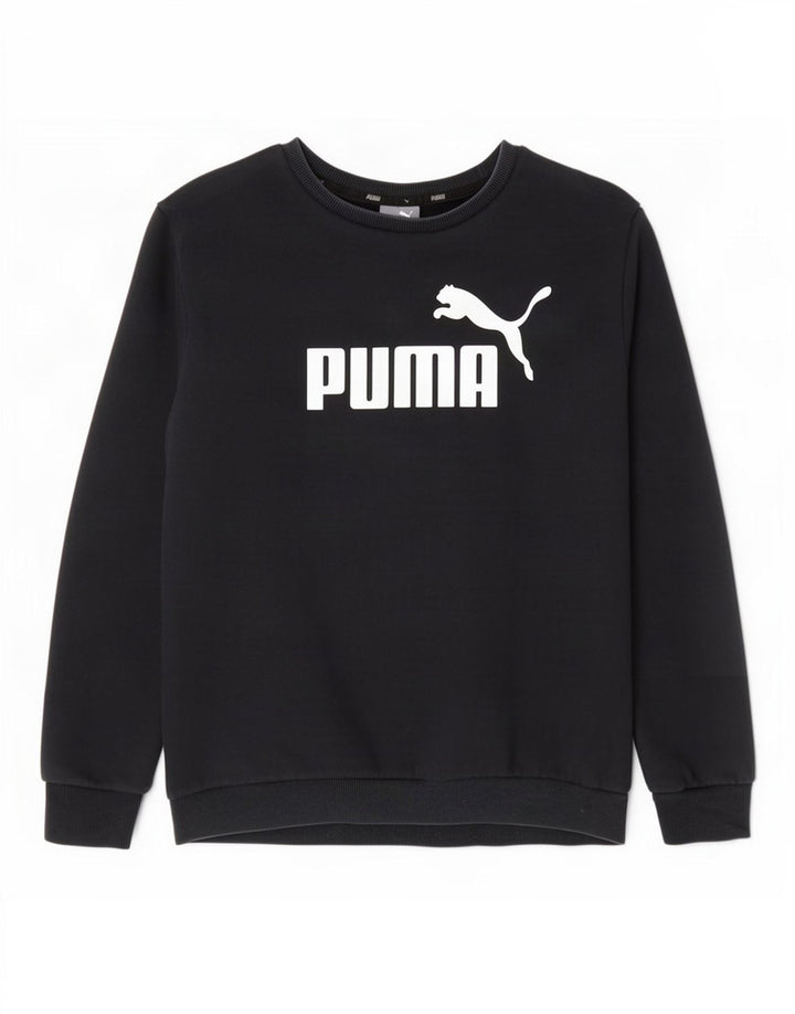 Puma Mens Graphic Sweatshirt Jumper Medium Navy Blue Cotton