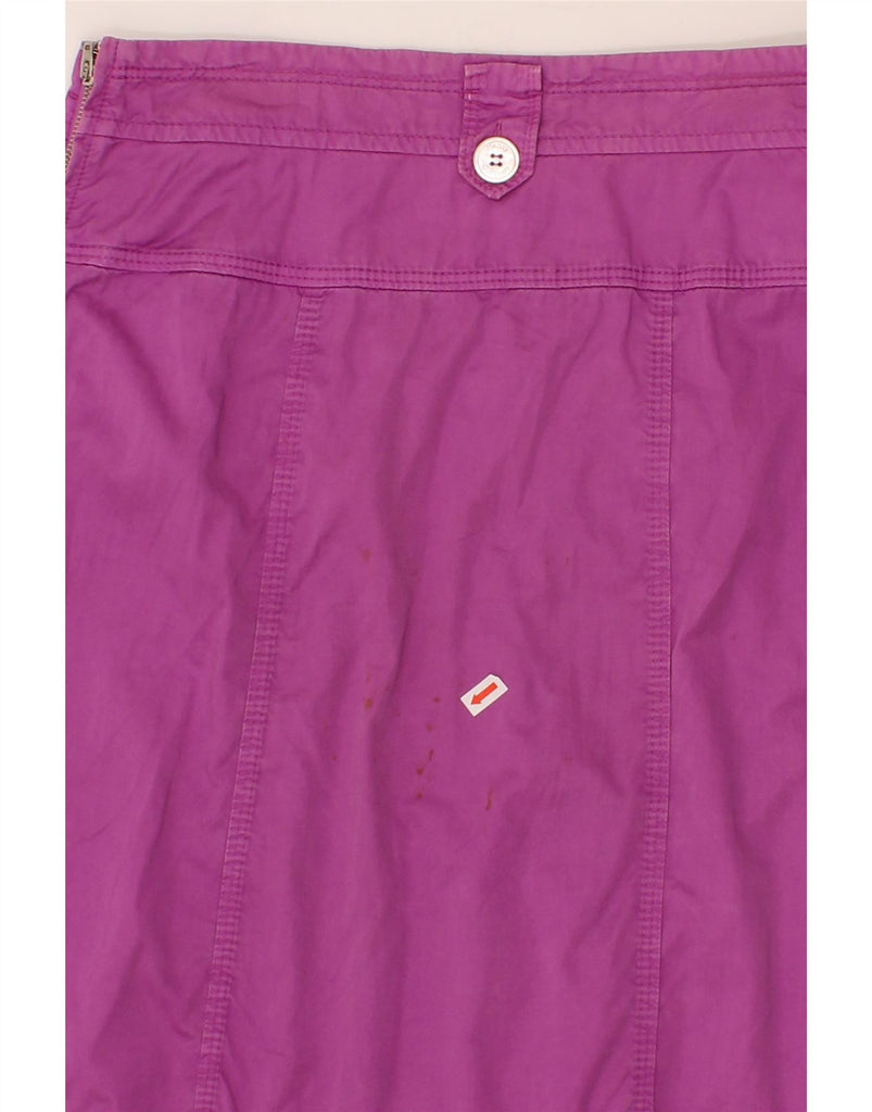 HENRY COTTONS Womens A-Line Skirt IT 44 Medium W28 L23 Pink Cotton Vintage Henry Cottons and Second-Hand Henry Cottons from Messina Hembry 