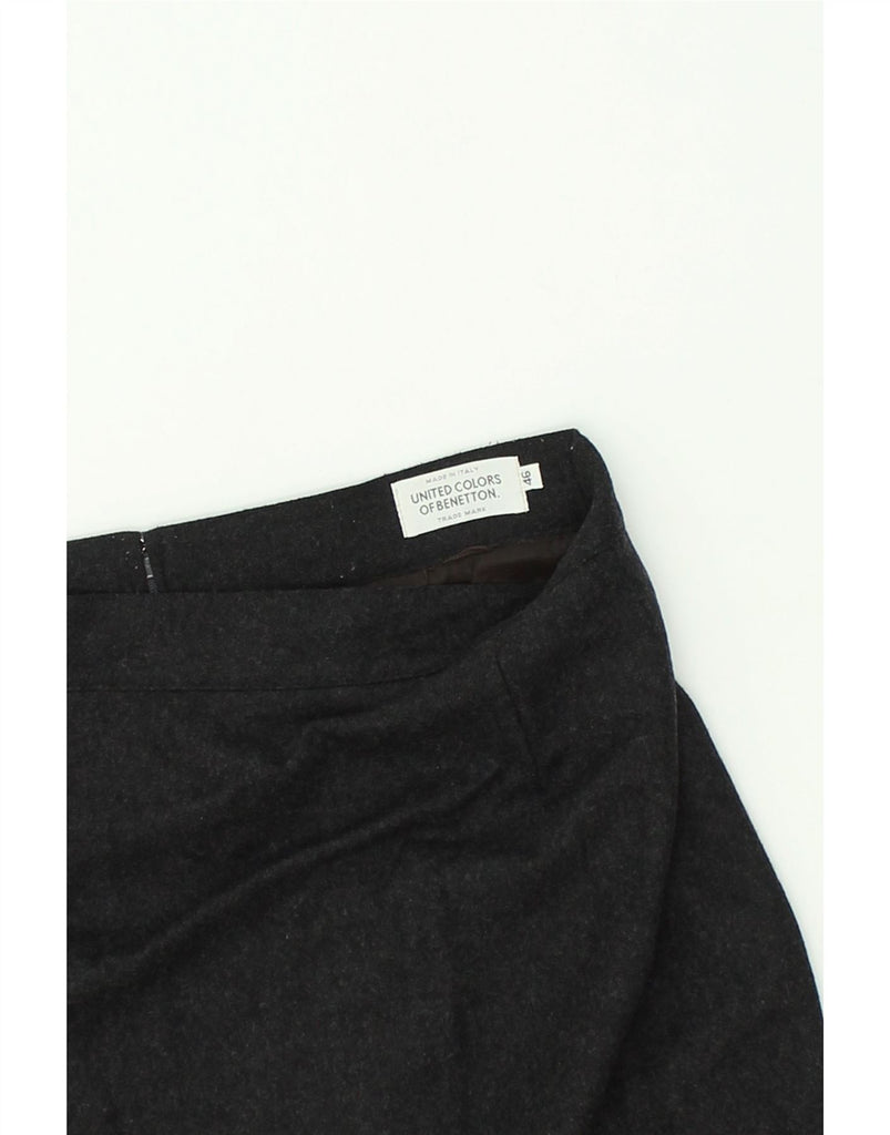 BENETTON Womens High Waist Pencil Skirt IT 46 Large W32 Grey Wool | Vintage Benetton | Thrift | Second-Hand Benetton | Used Clothing | Messina Hembry 