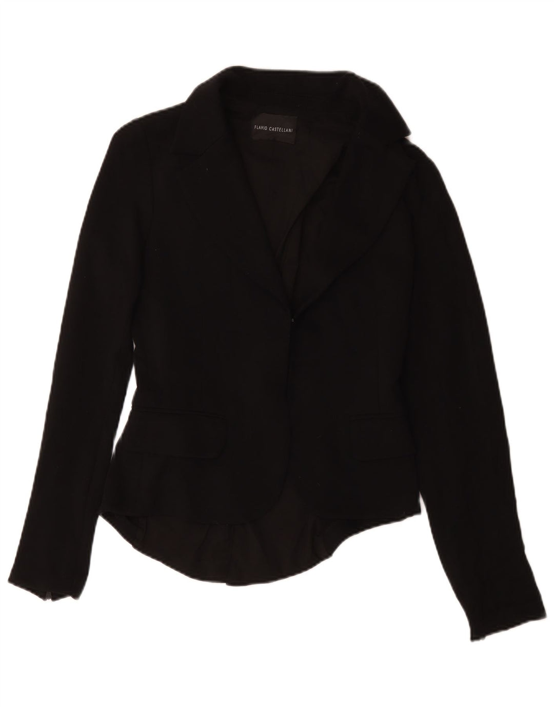 Flavio Castellani Womens Blazer Jacket UK 14 Medium Black