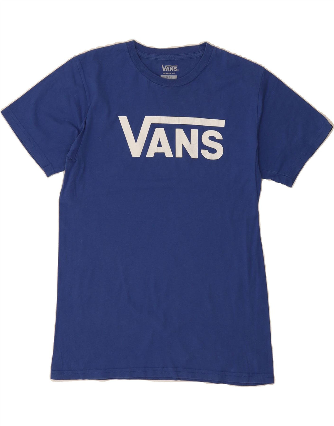 VANS Mens Classic Fit Graphic T-Shirt Top Small Blue Cotton Vintage Vans and Second-Hand Vans from Messina Hembry 