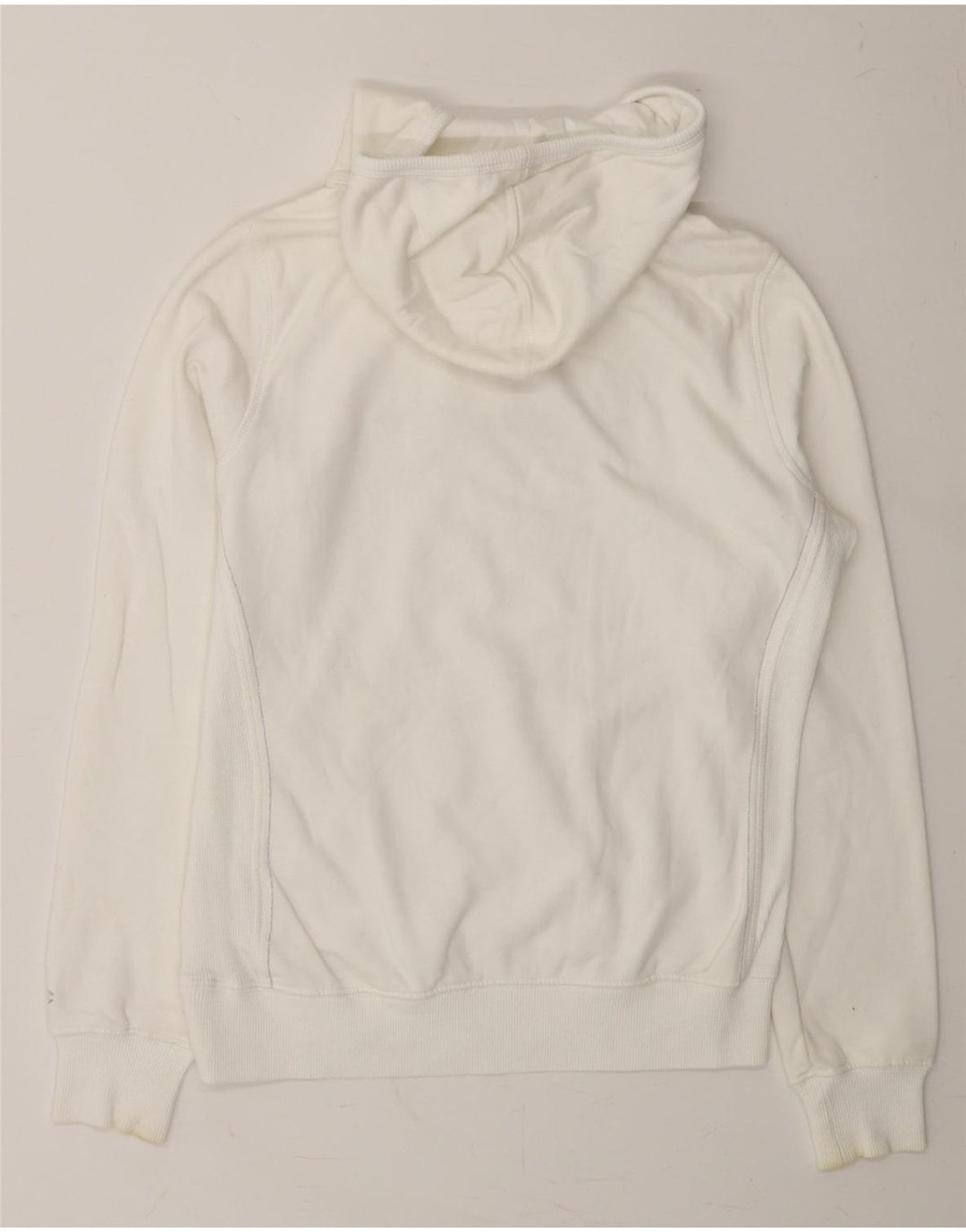 CHAMPION Womens Heritage Classics Graphic Hoodie Jumper UK 14 Medium White Vintage Champion and Second-Hand Champion from Messina Hembry 