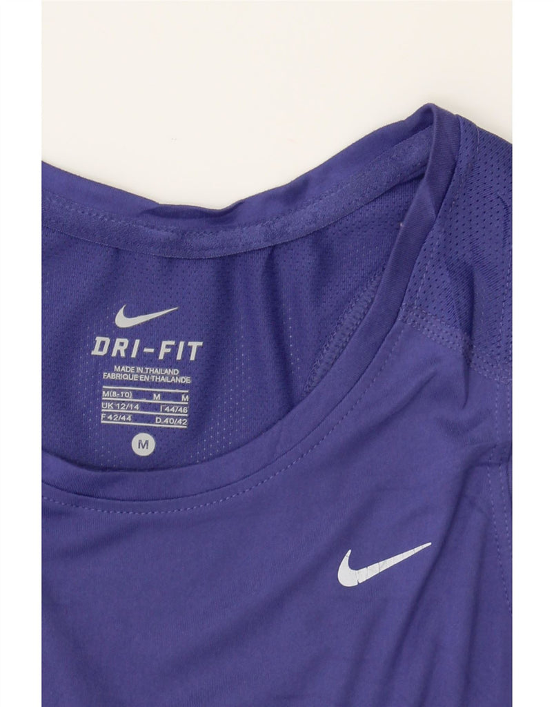 NIKE Womens Dri Fit Vest Top US 8/10 Medium Purple Polyester Vintage Nike and Second-Hand Nike from Messina Hembry 