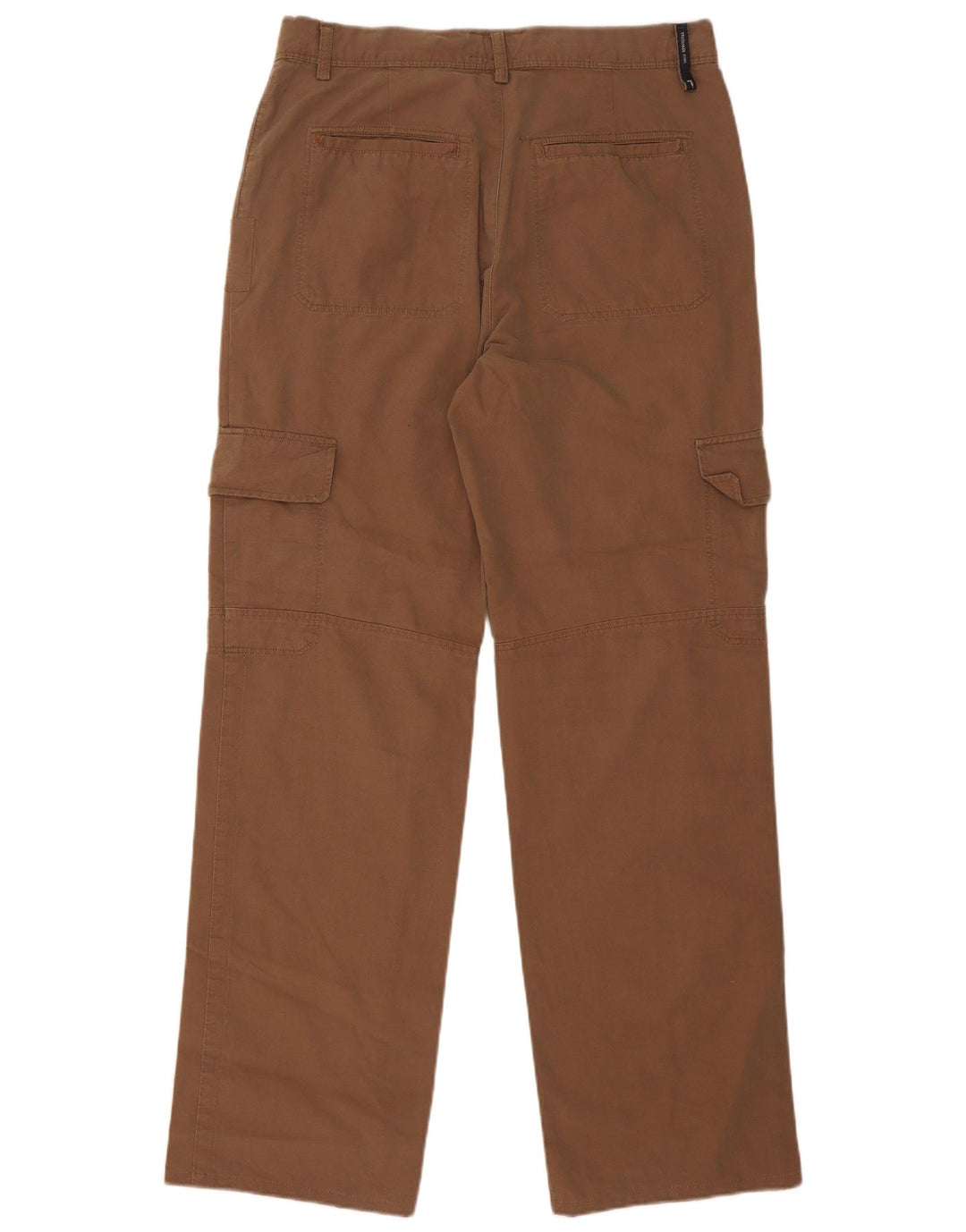 Trussardi Mens Straight Cargo Trousers IT 48 Medium W30 L32 Brown Cotton