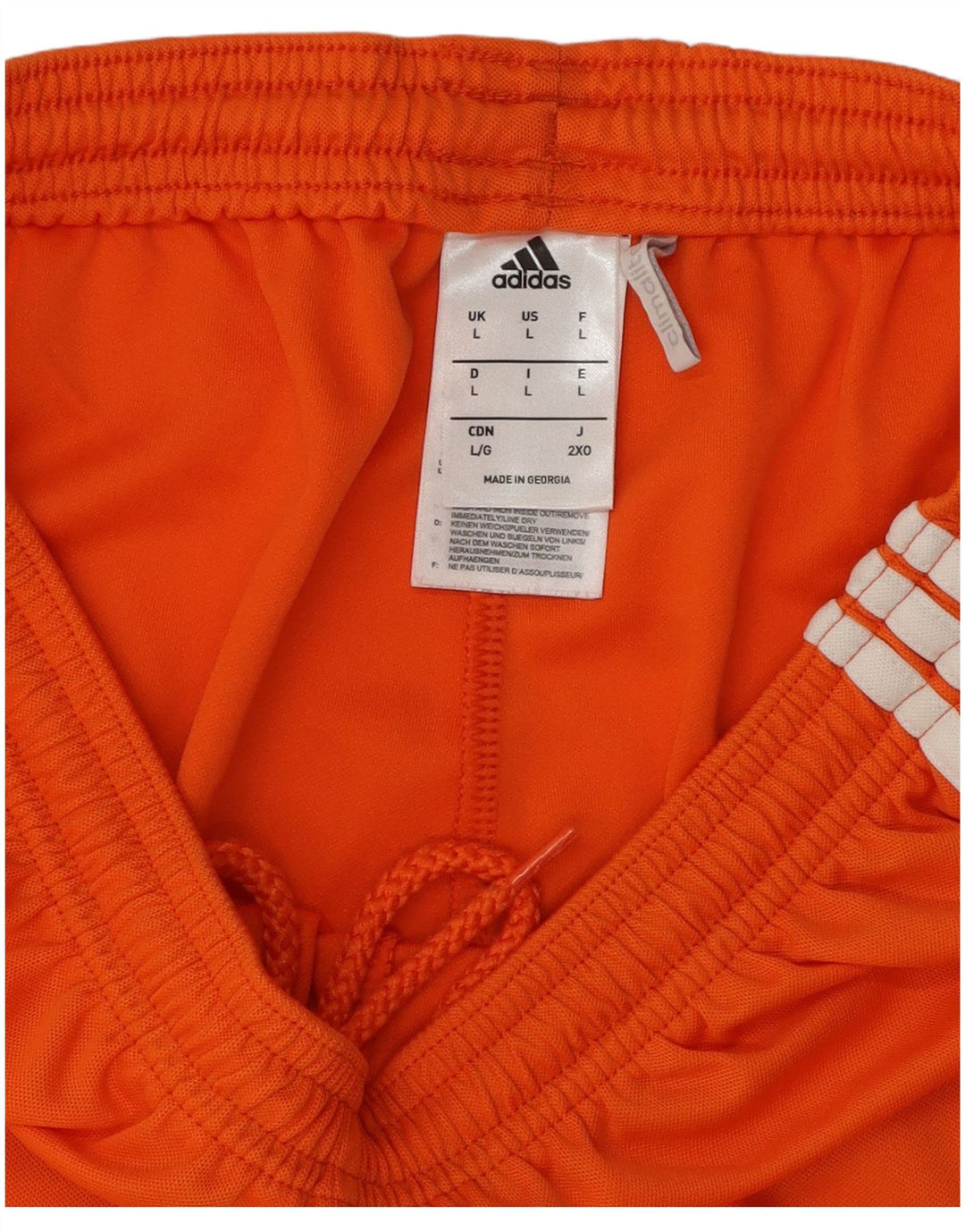 Adidas Mens Climalite Sport Shorts Large  Orange Polyester