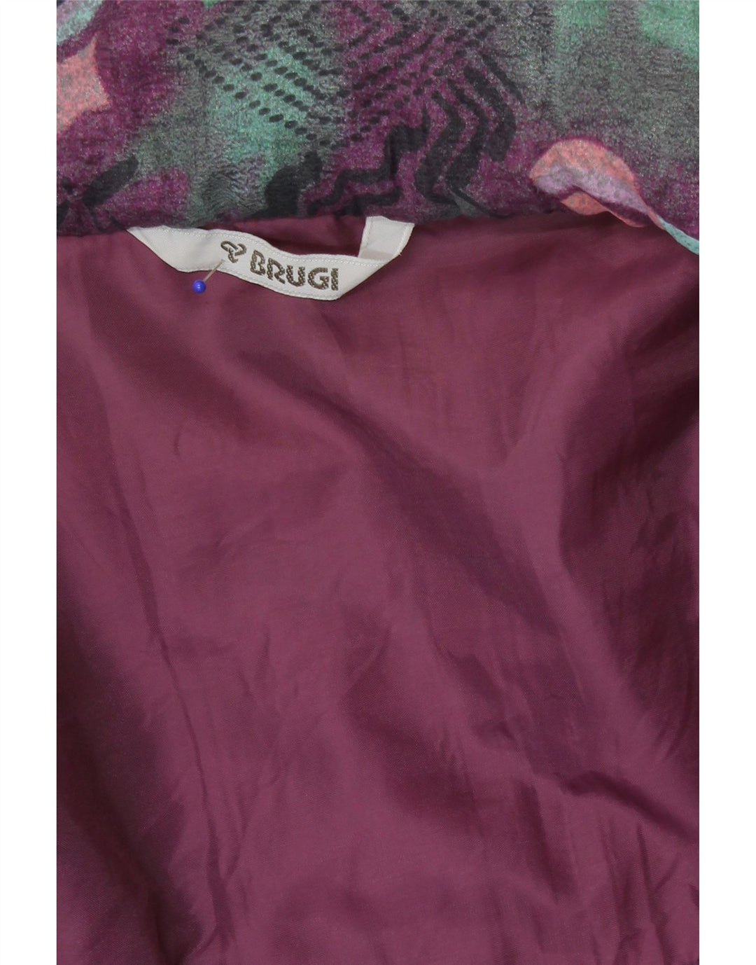 Brugi Mens Abstract Pattern Windbreaker Jacket UK 42 XL Multicoloured