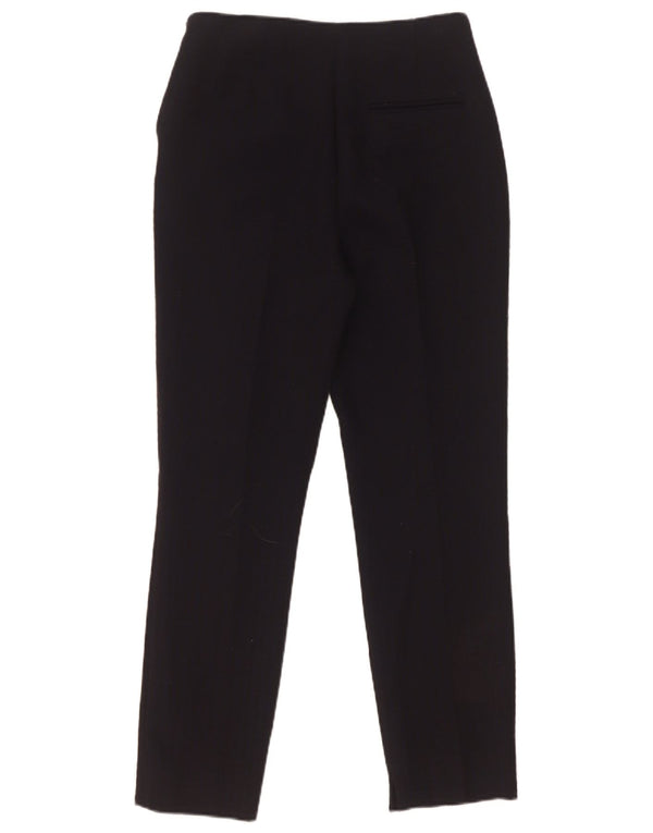 Zara Womens Slim Suit Trousers XS W25 L27 Black Polyester
