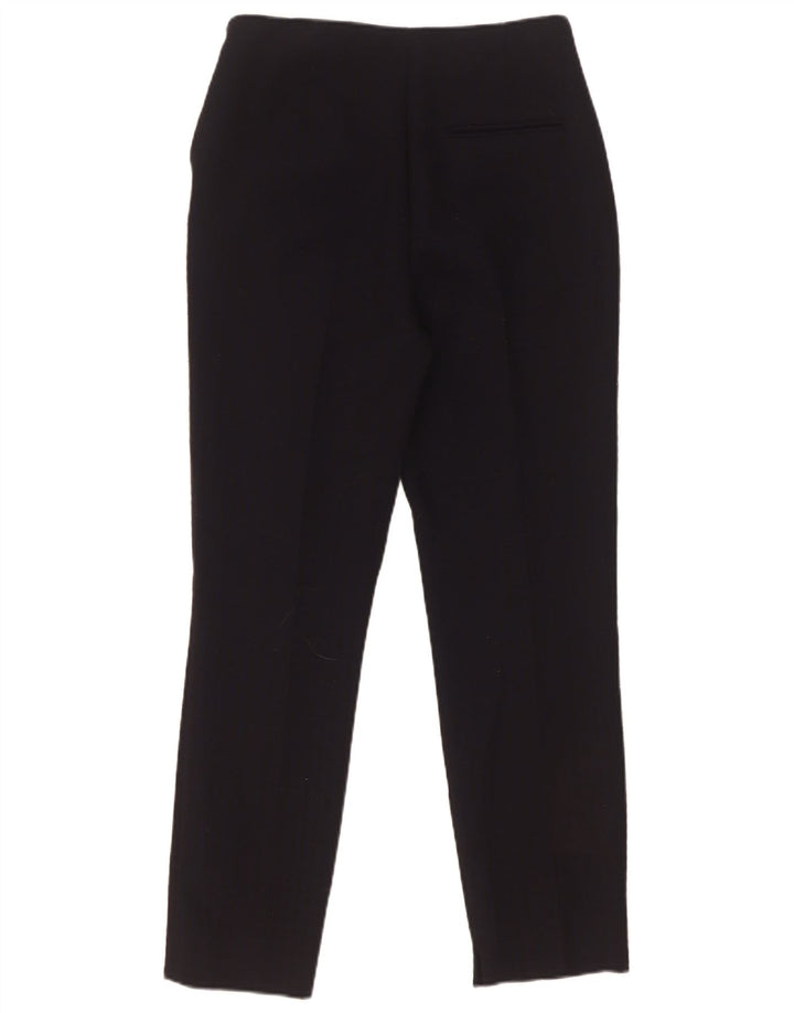 Zara Womens Slim Suit Trousers XS W25 L27 Black Polyester