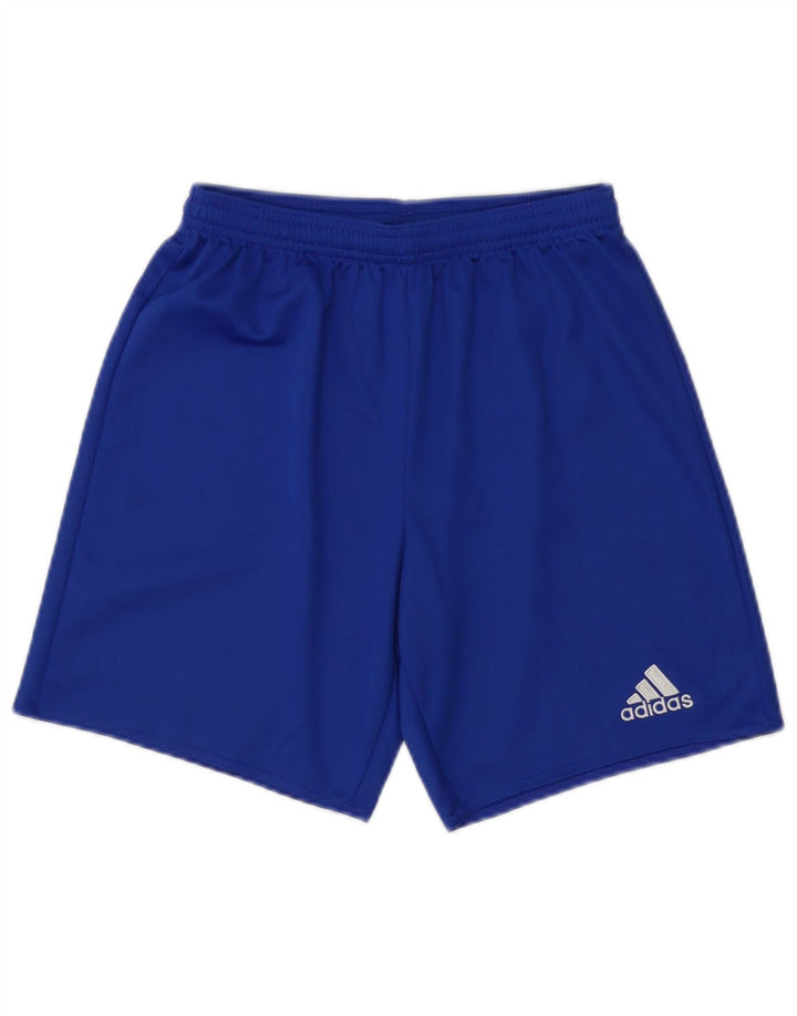 Adidas Boys Climalite Sport Shorts 13-14 Years Blue Polyester