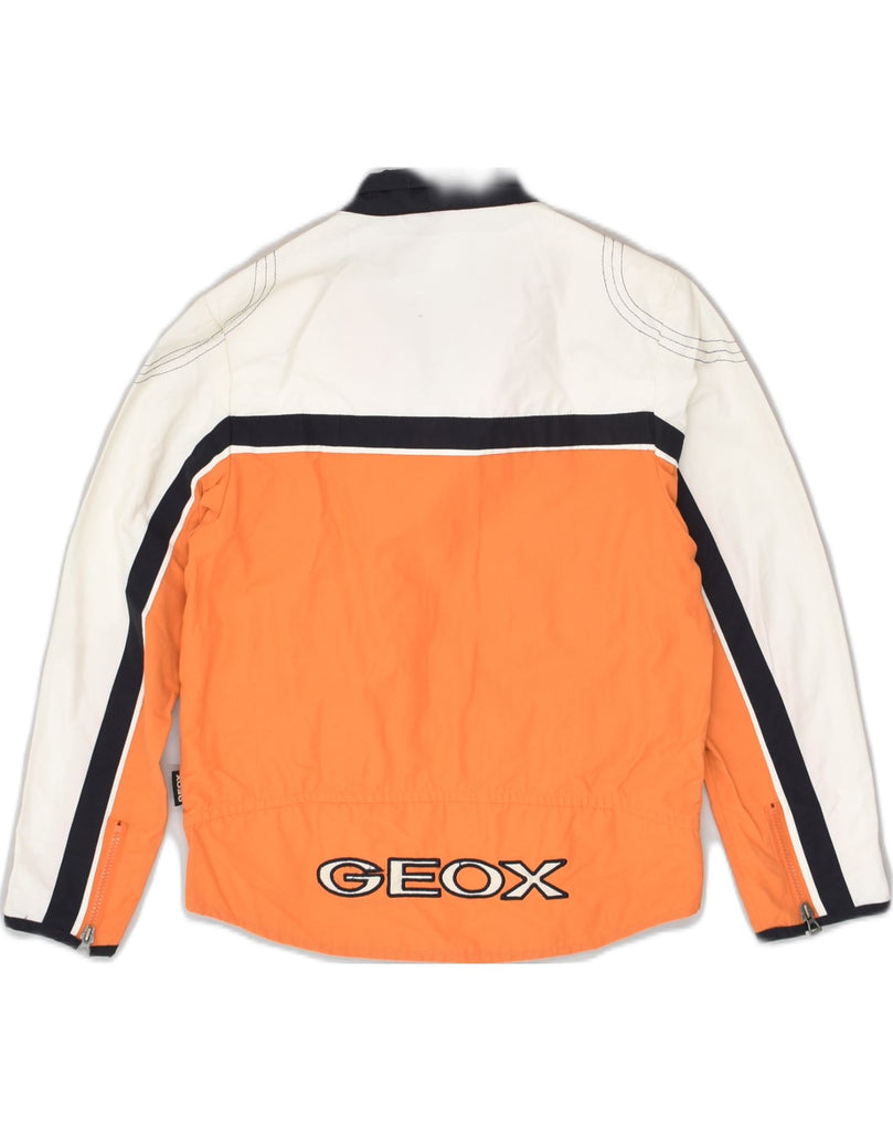 GEOX Boys Bomber Jacket 5-6 Years Orange Colourblock Cotton | Vintage Geox | Thrift | Second-Hand Geox | Used Clothing | Messina Hembry 